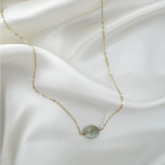 Green Amethyst Gem Necklace - Image 2