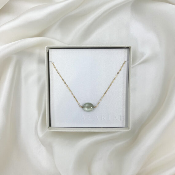 Green Amethyst Gem Necklace