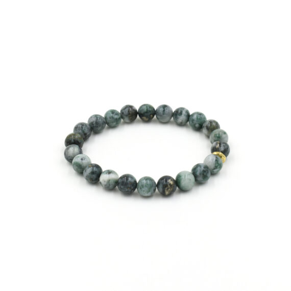 Pyrite in Jade Bracelet - 8 mm