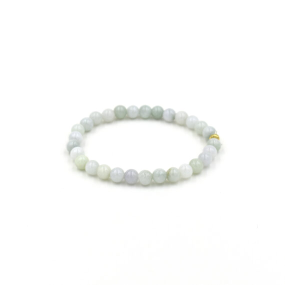 Soft Green Jade Bracelet - 6 mm