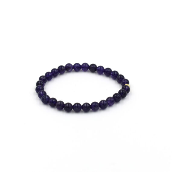 Dark Amethyst Bracelet - 6 mm