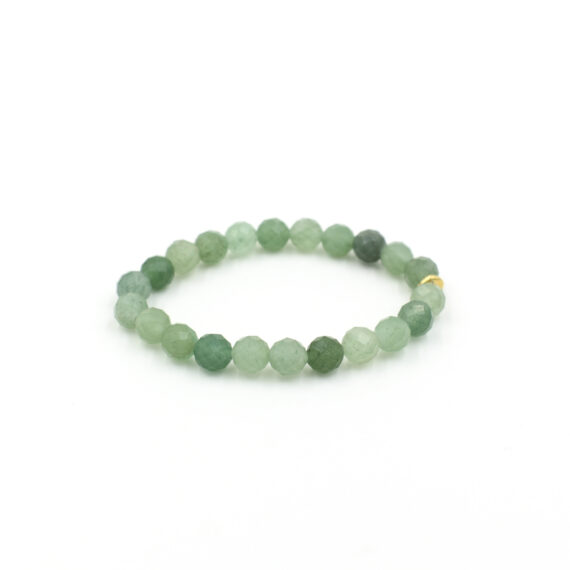 Faceted Aventurine Bracelet - 8 mm