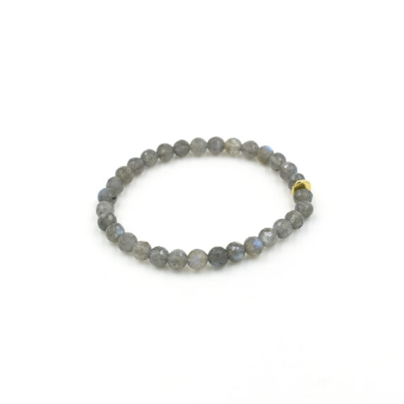 Faceted Labradorite Bracelet - 6 mm