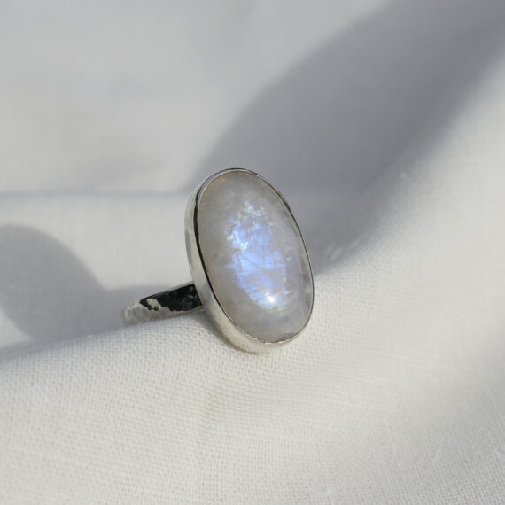 Statement Oval Moonstone Ring